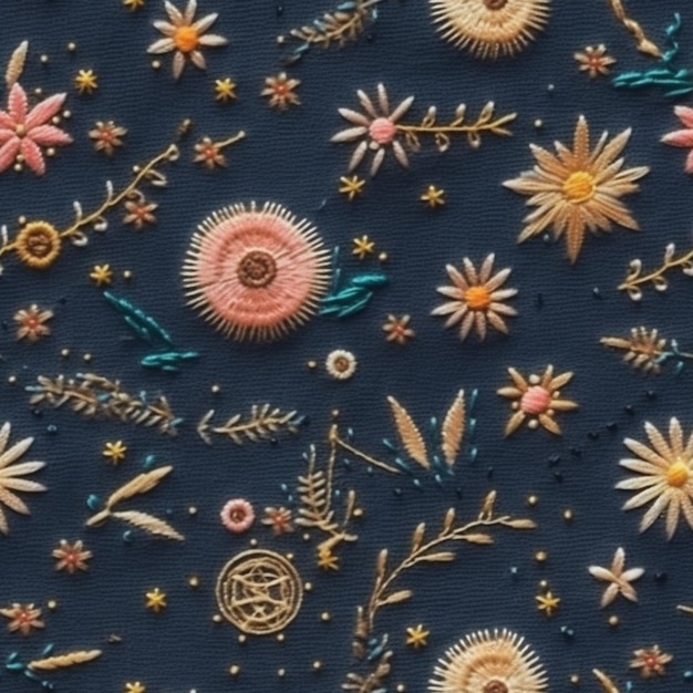 Przykładowe zestawienie wzorów haftu